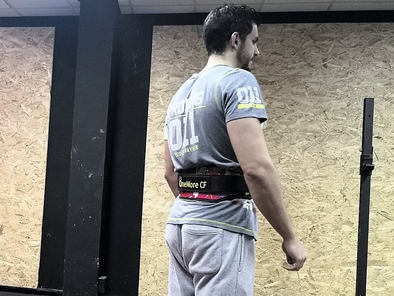 Gym Lumbar Pesas Trabajo Faja Crossfit Cinturón Con Guantes L