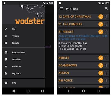 WODster app para crossfit workouts